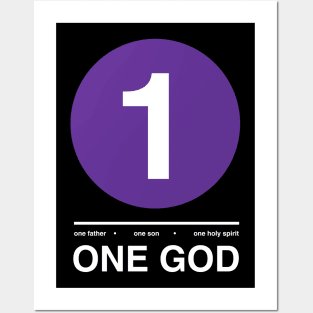 ONE GOD-PURPLE Posters and Art